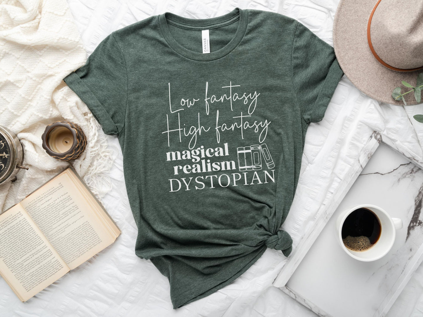 Fantasy Book Shirt, Magic Reader Gift, Dystopian Reader Shirt, Novel Genre Shirt, Author Shirt, Writer Gift