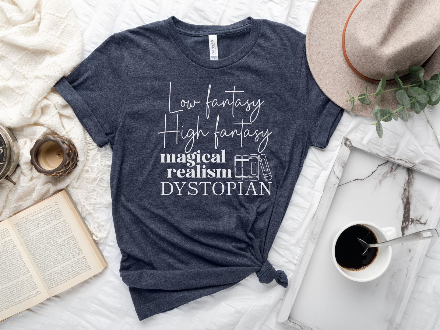 Fantasy Book Shirt, Magic Reader Gift, Dystopian Reader Shirt, Novel Genre Shirt, Author Shirt, Writer Gift