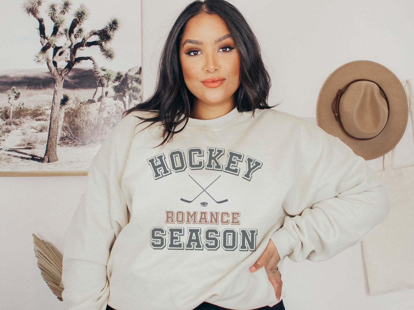 Hockey Romance Season Sweatshirt | Sports Romance Book Gift | Hockey Book Lovers Crewneck | Gift for Reader | Hockey Mom Sweatshirt