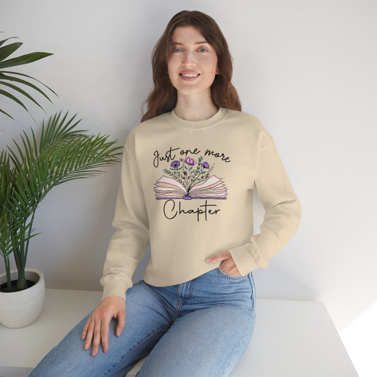 Just One More Chapter Crewneck Sweatshirt | Bookworm Sweatshirt | Gift for Book Lovers